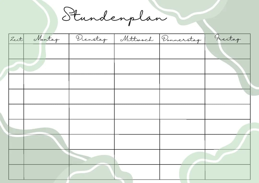 Stundenplan 