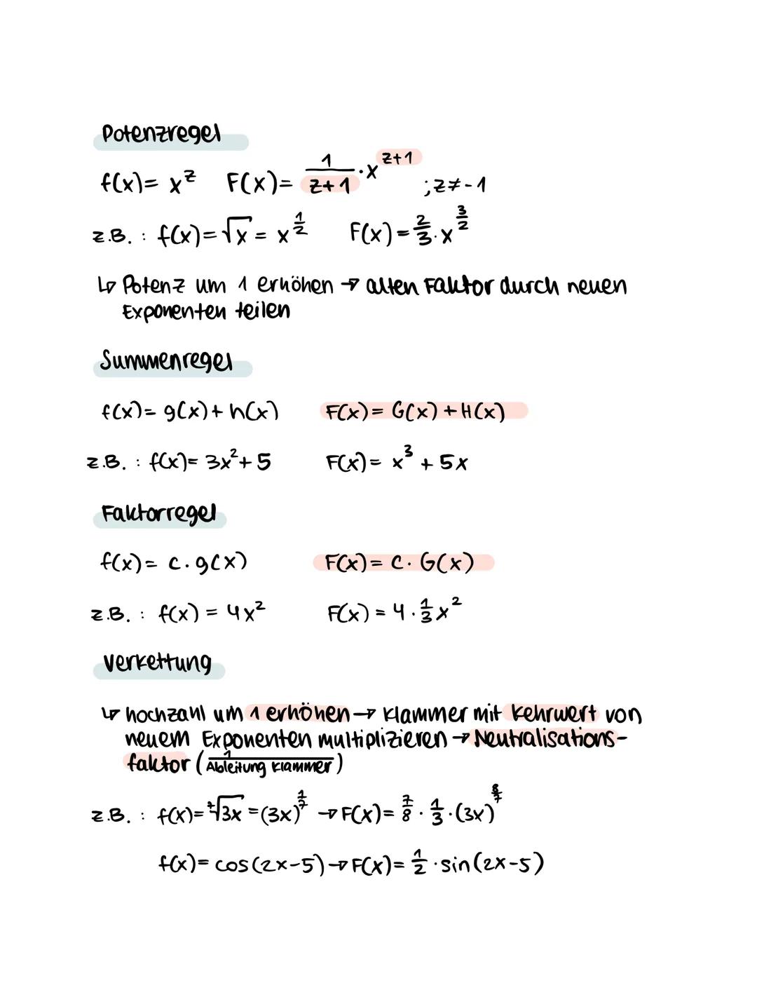 Mathe Lernzettel - Q1.2 - Analysis
Themen
-Produktregel
-Quotientenregel
·Kettenregel
- e-Funktion
-en-Funktion
-Tangentengleichung/Normale
