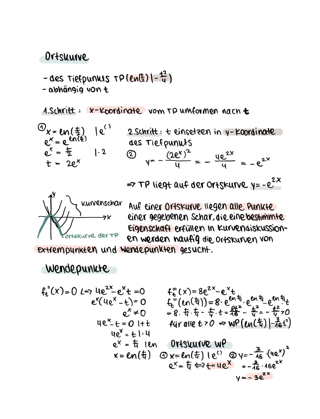 Mathe Lernzettel - Q1.2 - Analysis
Themen
-Produktregel
-Quotientenregel
·Kettenregel
- e-Funktion
-en-Funktion
-Tangentengleichung/Normale
