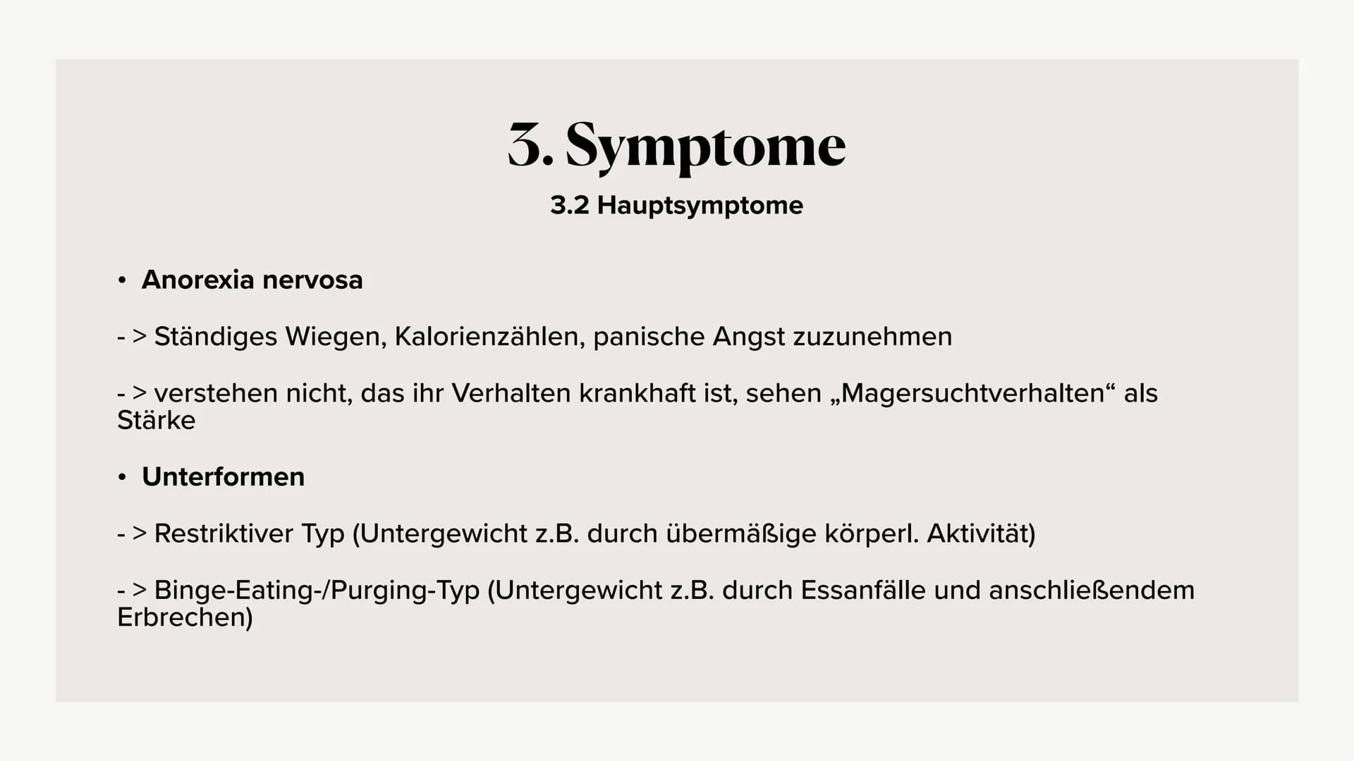 Eine Präsentation über
Essstörungen
ICD-10-Code: F50 1. Essstörung Begriffserklärung
2. Ätiologie
3. Symptome
4.
Interventionsmöglichkeiten
