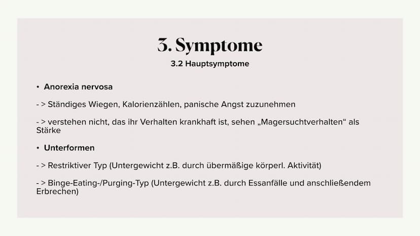 Eine Präsentation über
Essstörungen
ICD-10-Code: F50 1. Essstörung Begriffserklärung
2. Ätiologie
3. Symptome
4.
Interventionsmöglichkeiten
