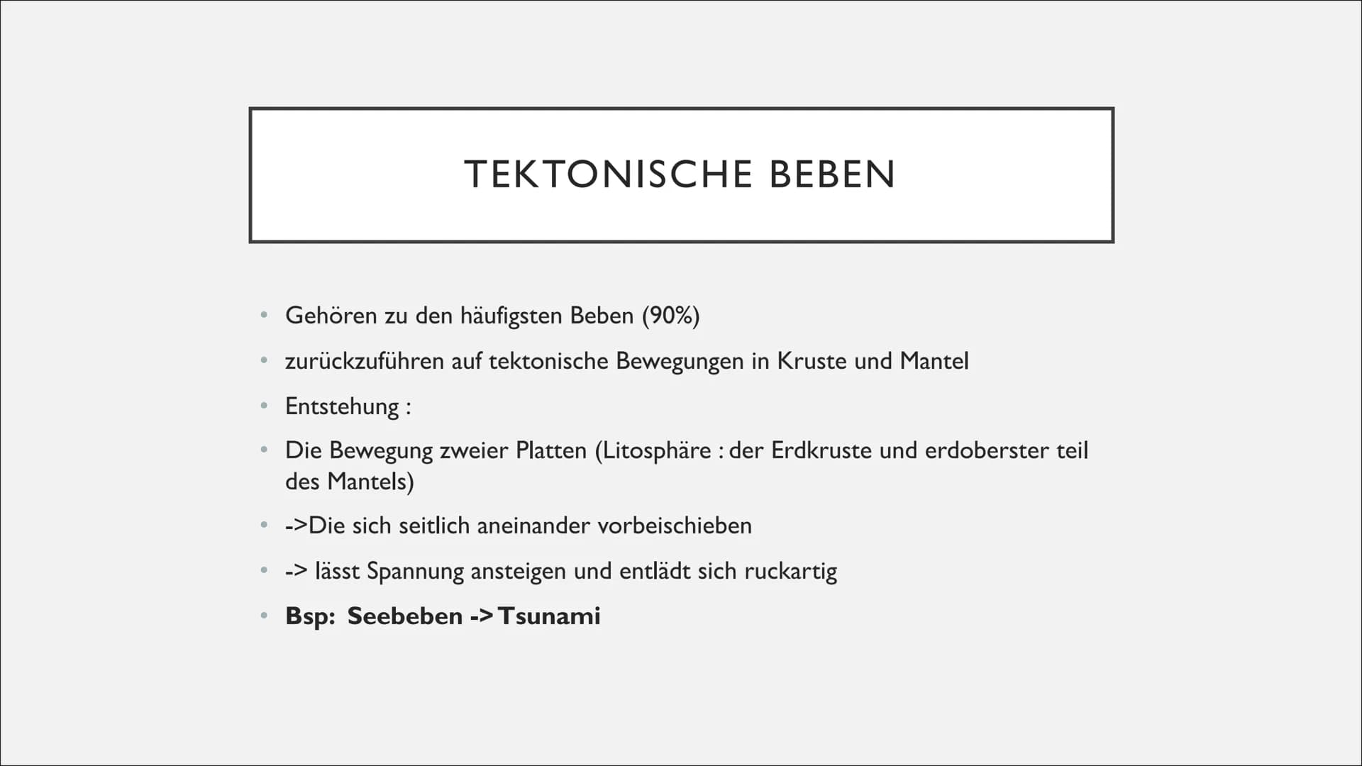 ERDBEBEN
Zerstörung in wenigen Sekunden
Erza C., Zehra D., Betsy K. und Julia R.
02.09.2022 Erdbeben EK-GKI SKS ●
Die Erschüttungsdauer kann