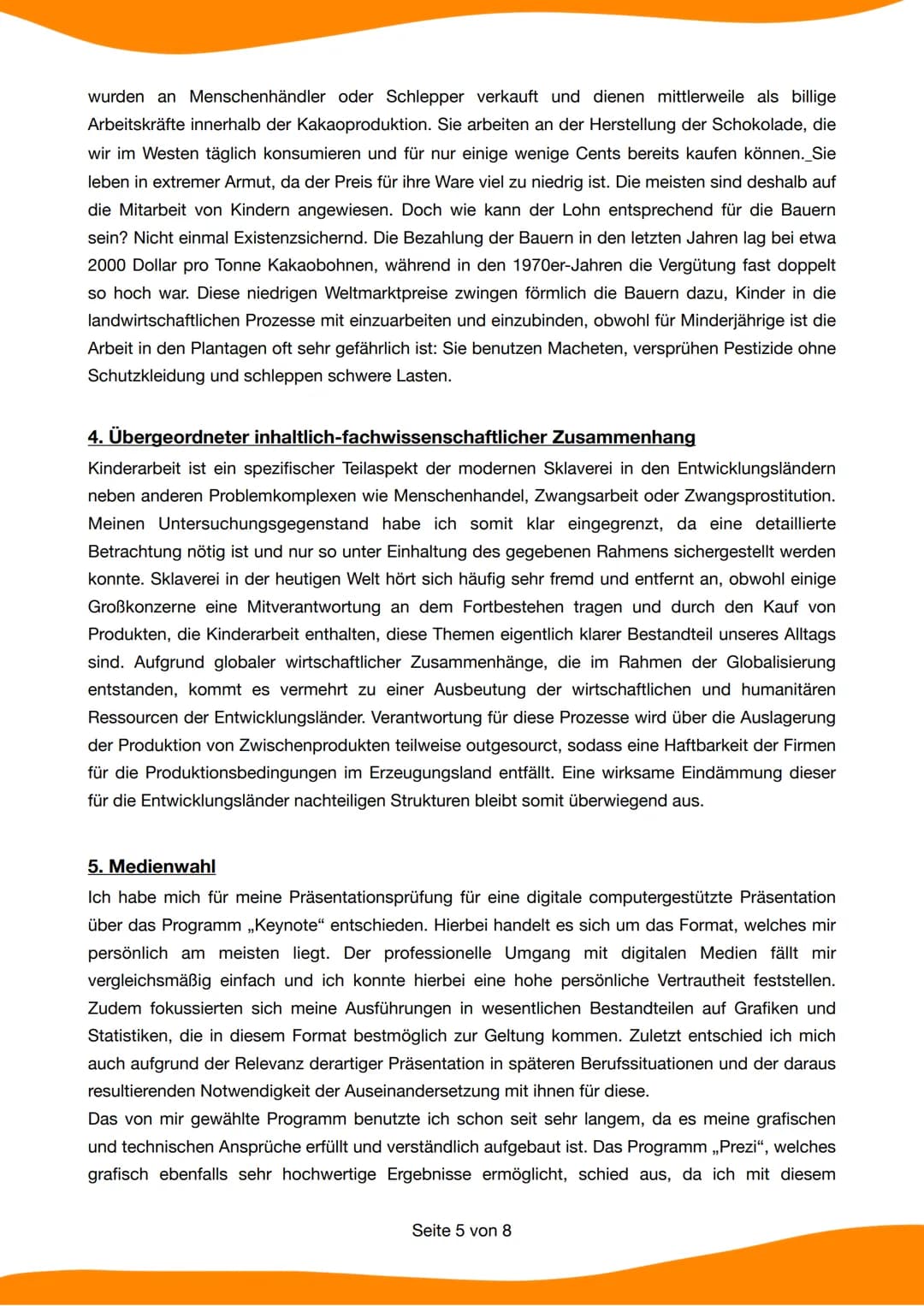 Schriftliche Ausarbeitung zur 5. Prüfungskomponente
Referentin: Lena Werner
FRIED
Prüfer: Herr Götze
T-OBELE
每
Elfenbeinküste -
Schokolade n