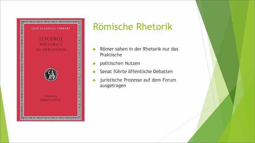 Sprache und Öffentlichkeit
Inklusive: Antike Rhetorik und Redeanalyse Inhaltsverzeichnis
Begriffserklärung Rhetorik
Übergang von griechische