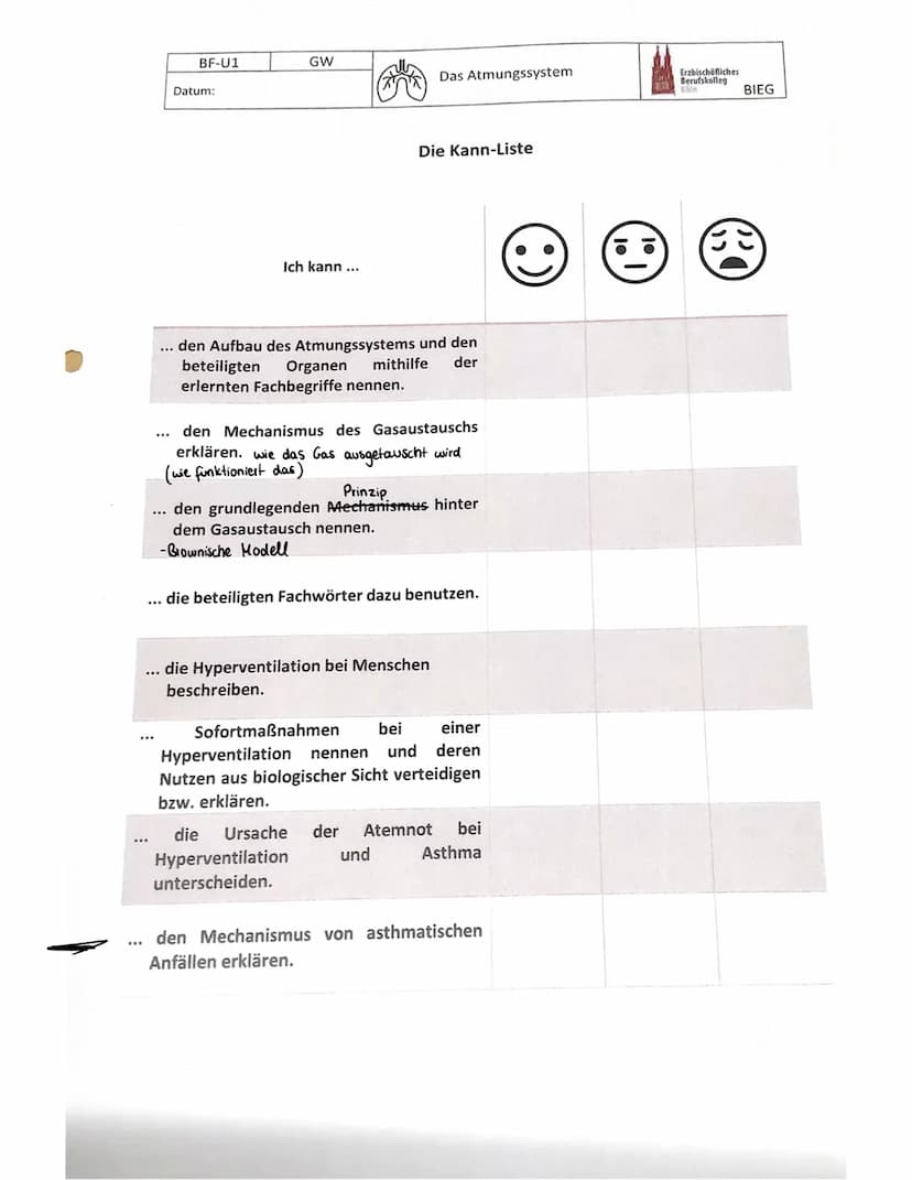 lernzettel gesundheitswiss
Aufbau des akmungssystem
Nasenhöhle
Luftröhre
Lungenflügel-
Hauptbronchien.
Lungenbläßchen
1. Stufe Zuerst wird
3