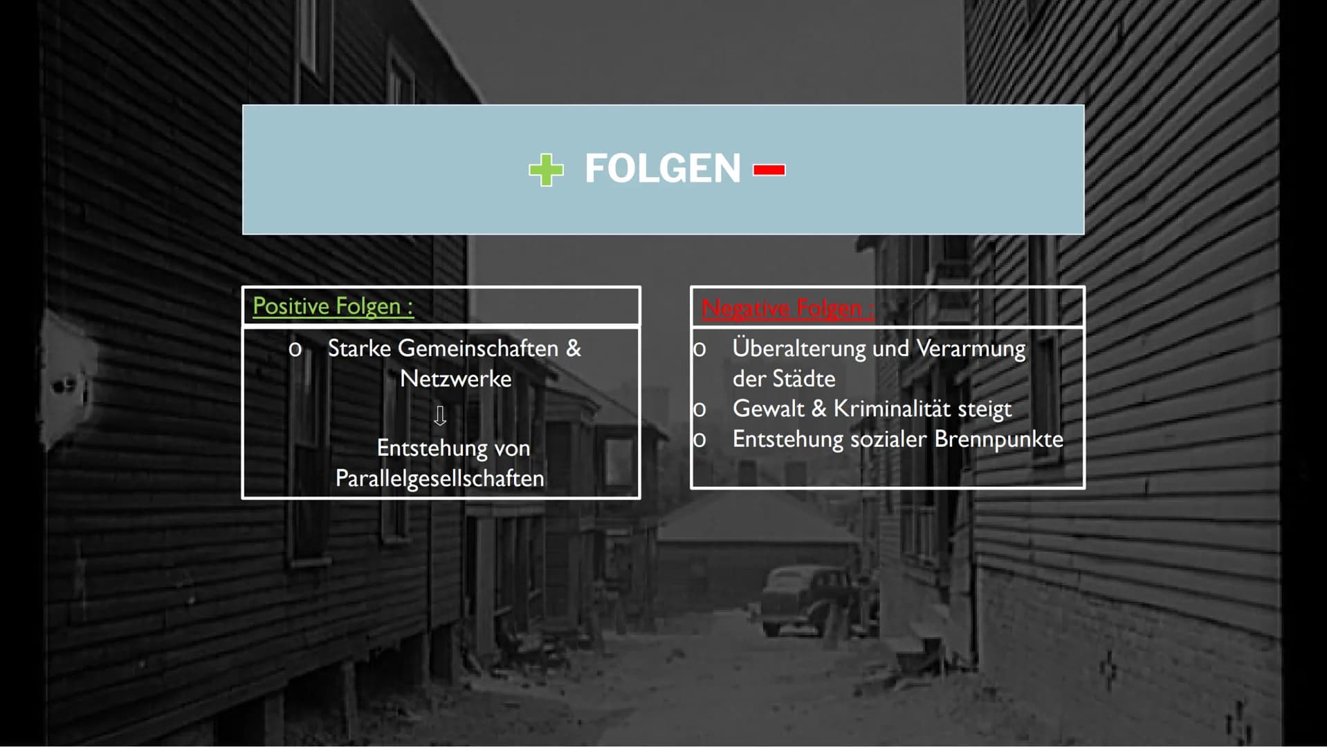 PEOPLES MET
DIE SEGREGATION IN
NORDAMERIKANISCHEN STÄDTEN GLIEDERUNG
■
■
Definition "Segregation"
Arten der Abgrenzungen
Wie kam/kommt es da