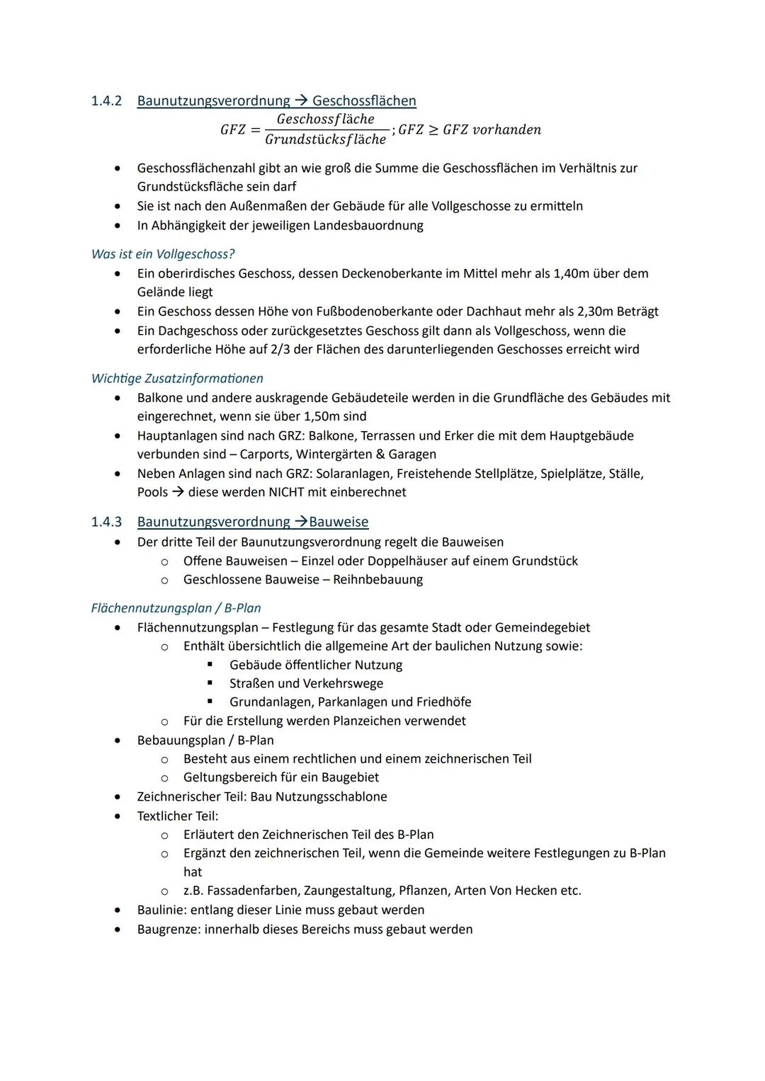 Lernfeld 1 Mitwirken bei der Bauplanung

1 Gesetzliche Grundlagen

1.1 Übersicht

*   Genehmigungsebene
    *   Flächennutzungsplan
    *   