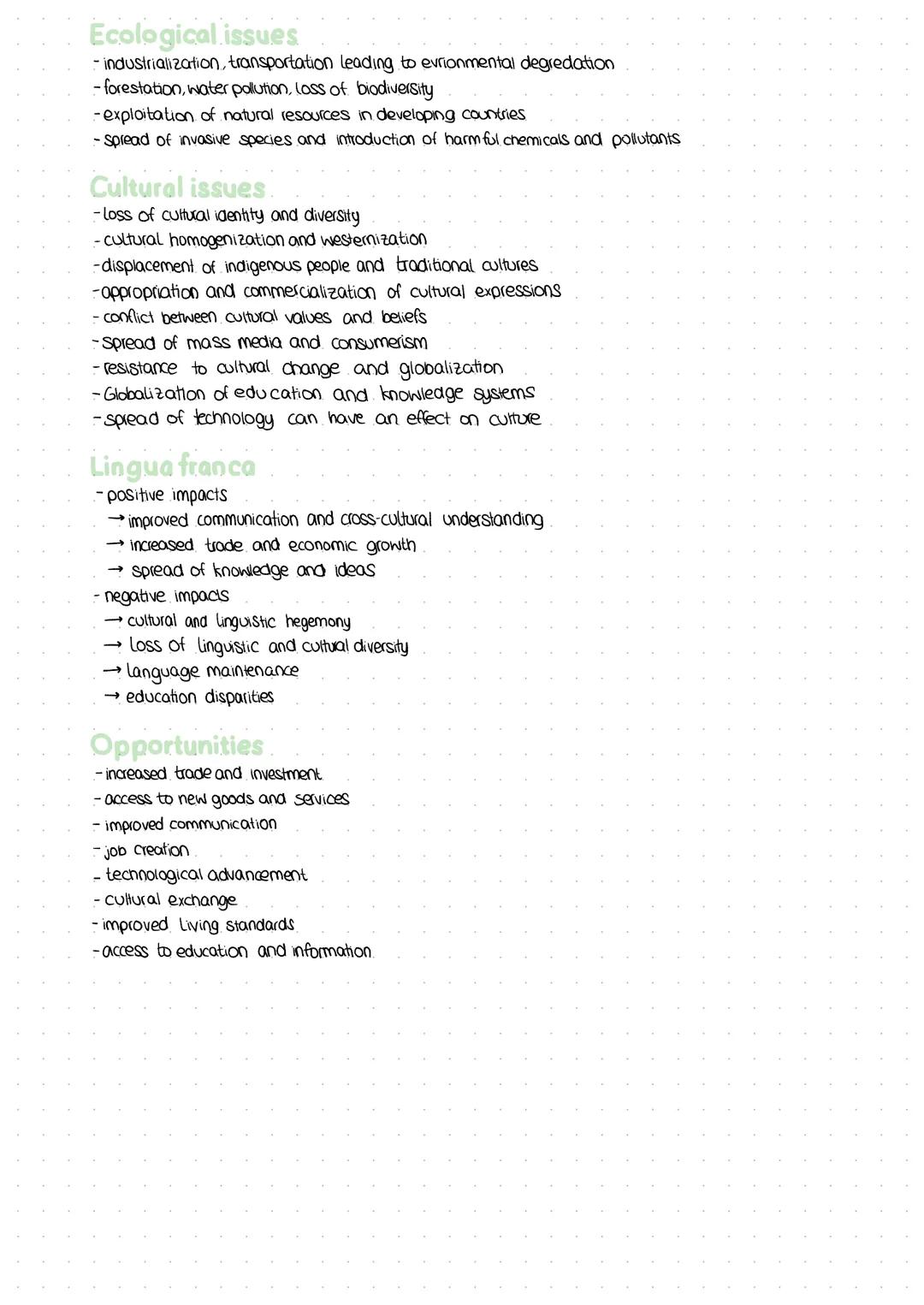 # Globalization

Definition
Globalization relers to the increasing interconnectedness and interdependence of countries through the exchange
