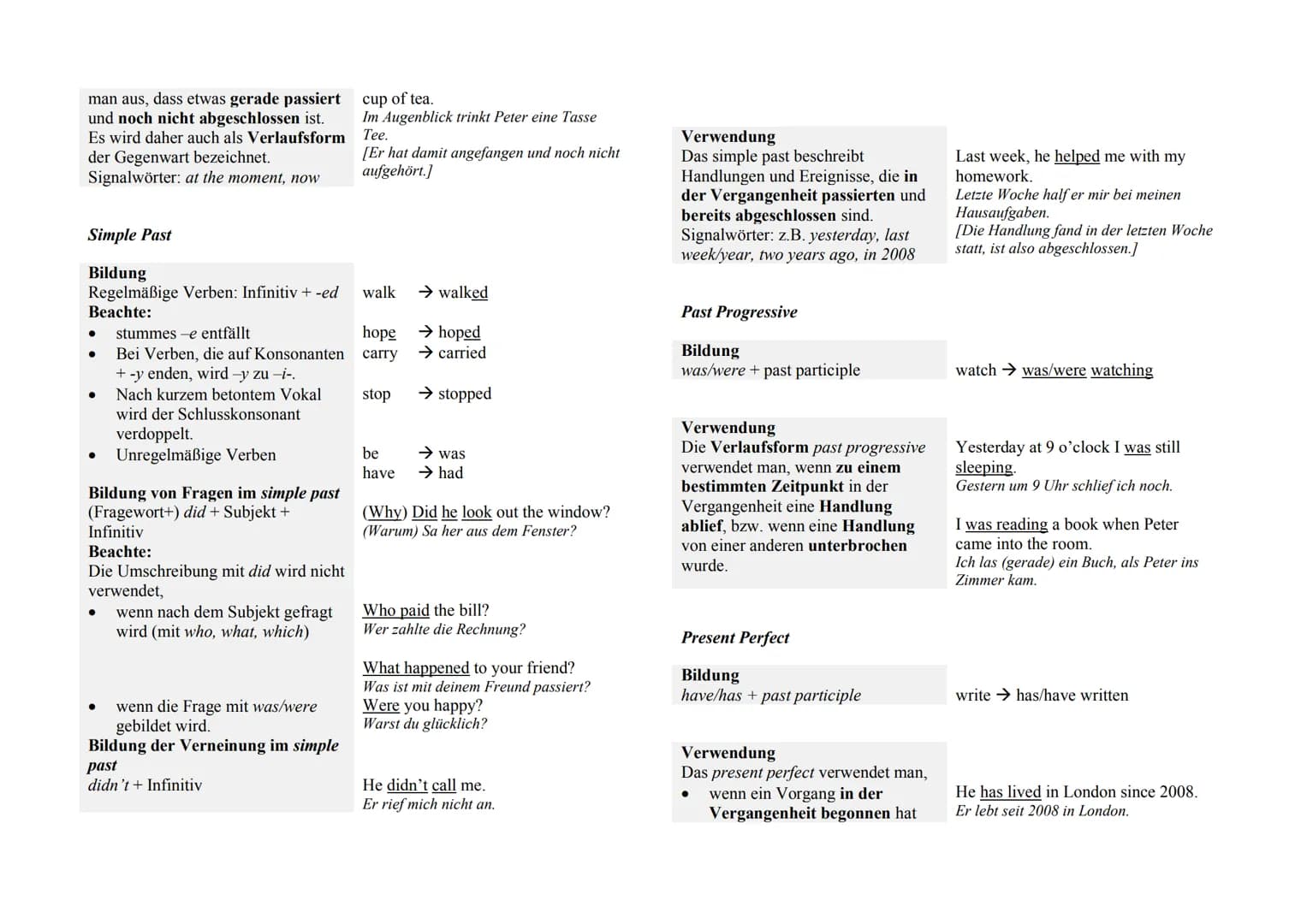 BESONDERHEITEN EINIGER WORTARTEN
Adjektive und Adverbien
Bildung und Verwendung von Adverbien - Formation and Use of Adverbs
Bildung
Adjekti