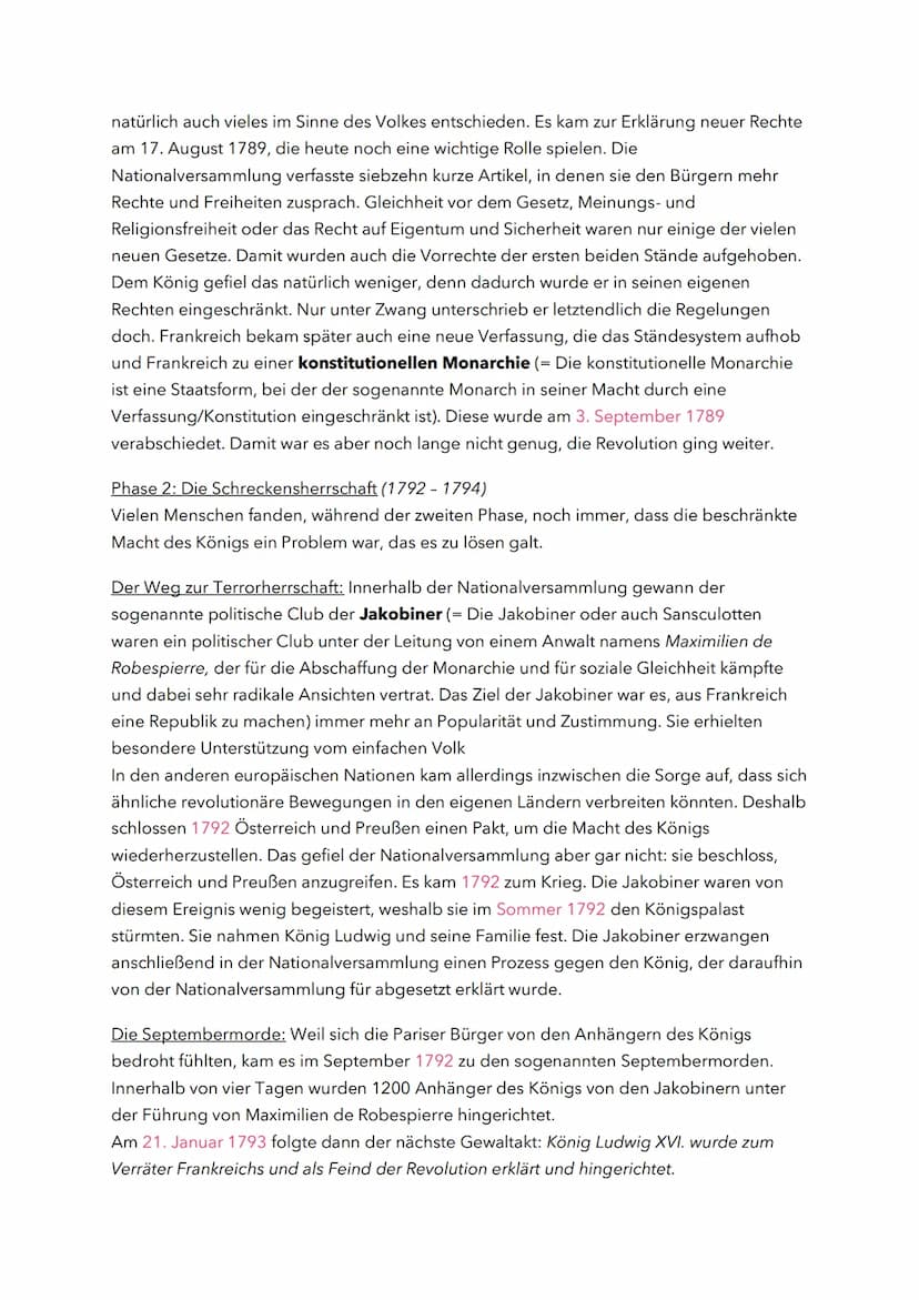 Geschichte
Sonntag, 04.September 2022
Grundzüge der
Französischen Revolution
Freiheit (= Liberté), Gleichheit (= Égalité) und Brüderlichkeit