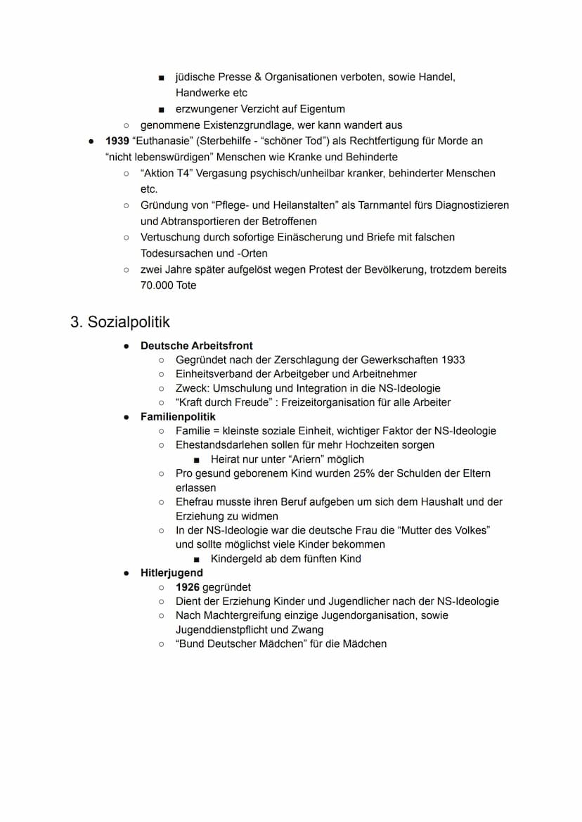 Nationalsozialismus
Allgemein
Entstehung
Ideologie
Bewegung
Machtergreifung der Nationalsozialisten
Bausteine der NS-Gesellschaft
1. Wirtsch