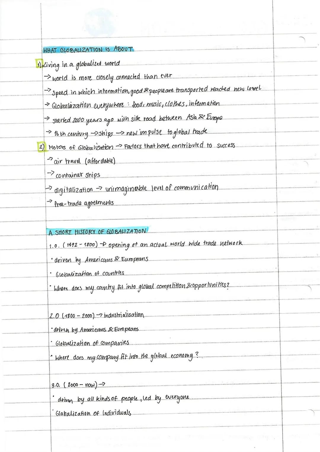2nd Gass test
E LK Q1 Schaper

# GLOBALIZATION

## A BASIC DEFINITION

- →Globalization = growing global network of trade, travel & knowledg