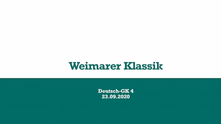 Know Weimarer Klassik thumbnail