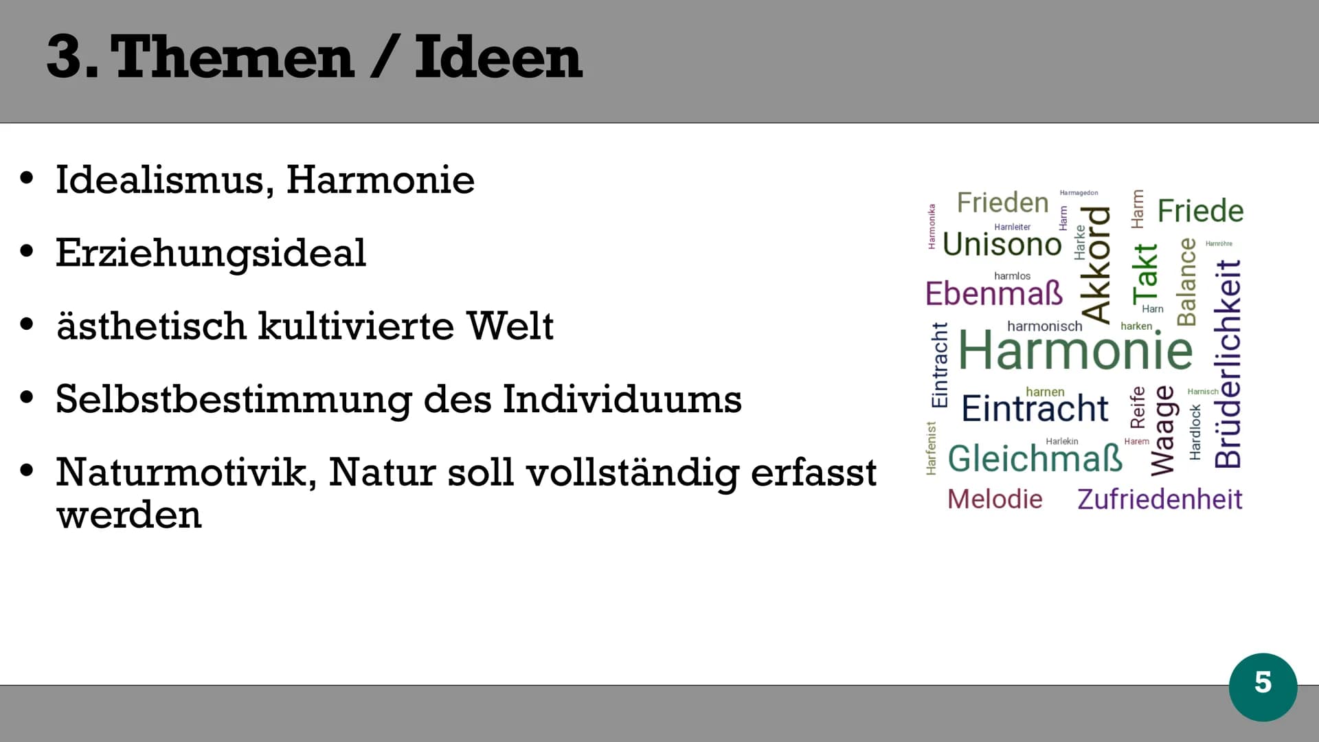 • 1786-1832 (enger gefasste Definition: 1794 - 1805)
. ,,Weimarer" : liter. Geschehen zentriert auf Weimar
• ,,Klassik": Orientierung an der