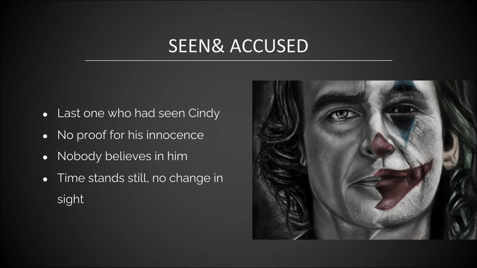 Scary Larry presentation
"Sometimes it's not the people who change, it's the mask that falls off."
I think in relation to my passage of Croo