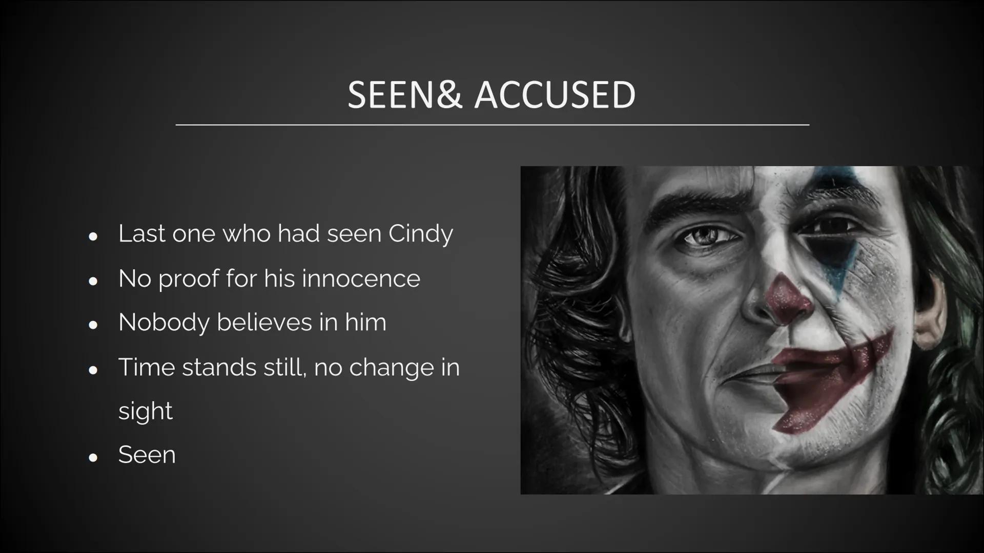 Scary Larry presentation
"Sometimes it's not the people who change, it's the mask that falls off."
I think in relation to my passage of Croo