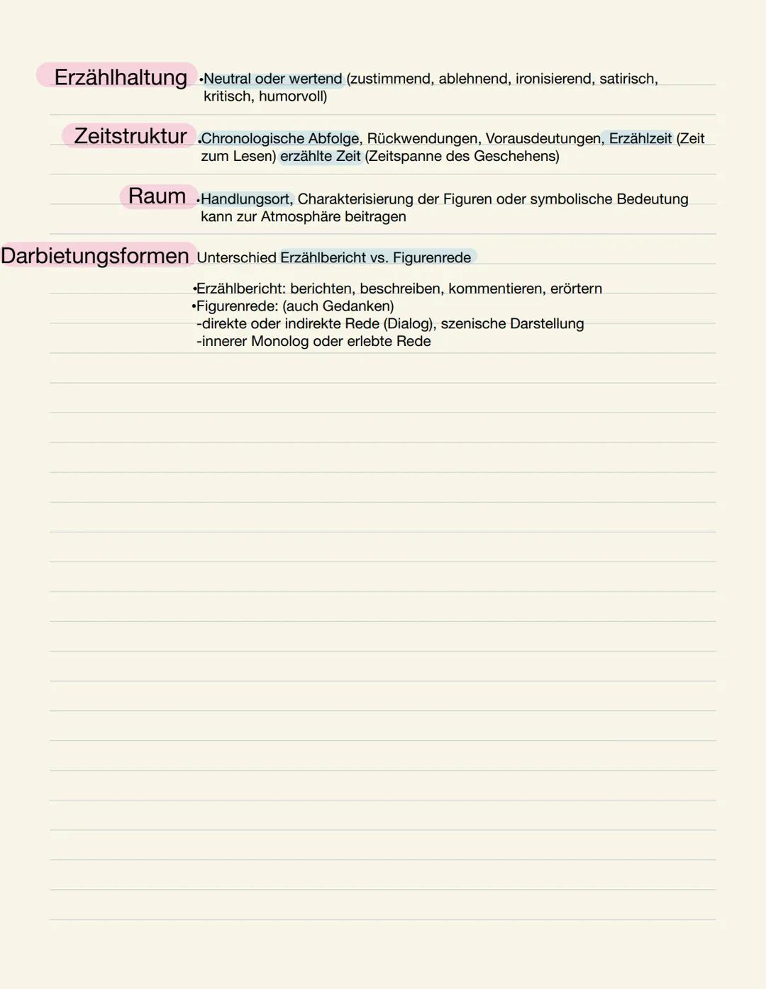 Einleitung
Hauptteil
Schluss
Erzahltext analysieren
• Angaben zum Text (Titel, Verfasser, Erscheinungsjahr, Textsorte, Gattung
• Hinweis auf