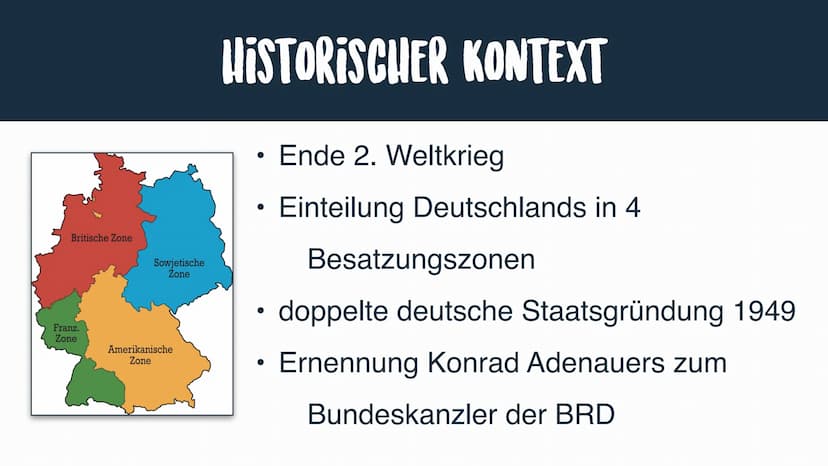 WESTINTEGRATIOh UnTER KOMRAD
ADENAUER Westintegration bezeichnet die
Integration der BRD in die
politischen, ökonomischen und
militärischen 