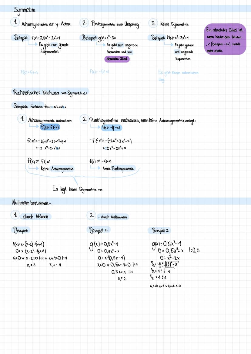 größter Exponent
Eine Funktion der Form f(x)= a₁.x²+ x^²+...+a₁ x+a, heißt ganzrationale Funktion in-ten Grades.
Dabei sind a,,a,,a, reele Z