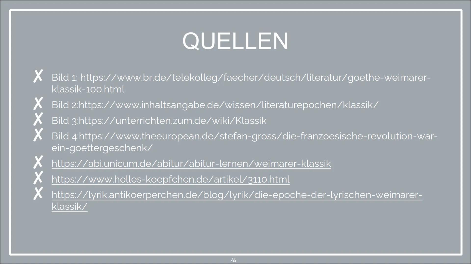 DIE KLASSIK
Eine Präsentation von Laura, Lilli und Emely INHALTSVERZEICHNIS
X Allgemeines zur Klassik
X Historischer Hintergrund
X Was macht