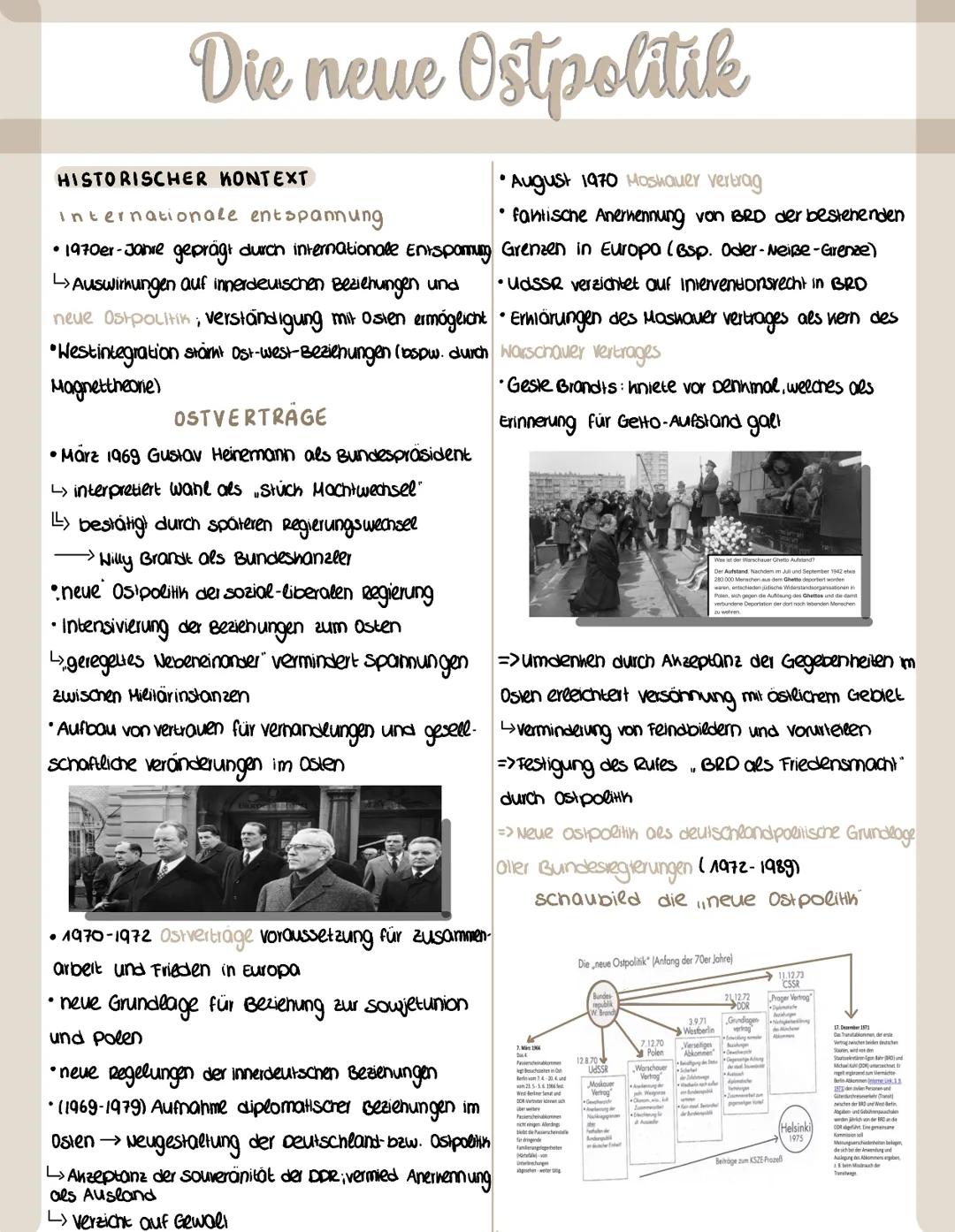 # Die neue Ostpolitik

## HISTORISCHER KONTEXT
Internationale entspannung
*   1970er-Jahre geprägt durch internationale Entspamung
Auswirkun