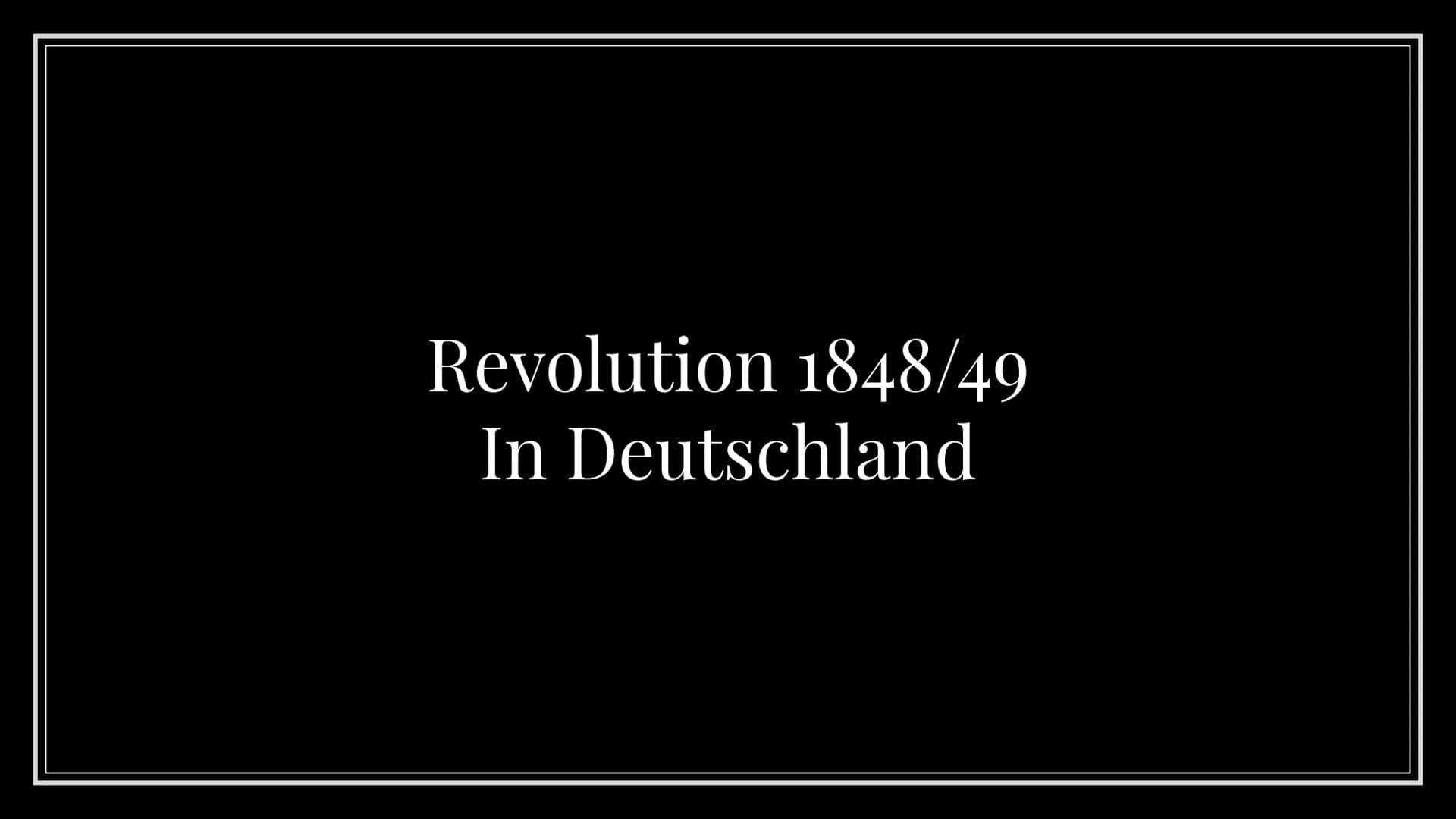 Revolution 1848/49
In Deutschland Inhaltsverzeichnis
1. Kurze Zusammenfassung I und II
2. Märzrevolution
3. Nationalversammlung
4. Frankfurt