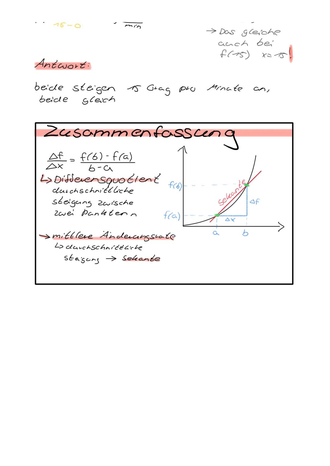 Ableiten

Mittlere Änderungstate - Differenzenquotient

*   mittlere Änderungsrate bezeichnet die durchschnittliche Steigung zwischen zwei P