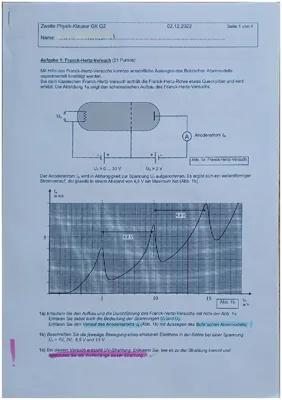 Know Physik Klausur Q2 12.Klasse Atomphysik thumbnail