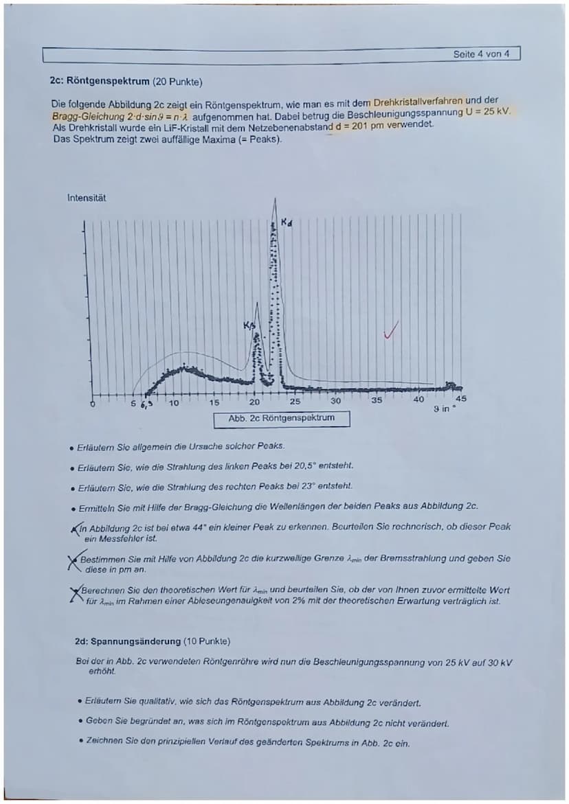 Zweite Physik-Klausur GK Q2
Name:......
Aufgabe 1: Franck-Hertz-Versuch (21 Punkte)
Mit Hilfe des Franck-Hertz-Versuchs konnten wesentliche 