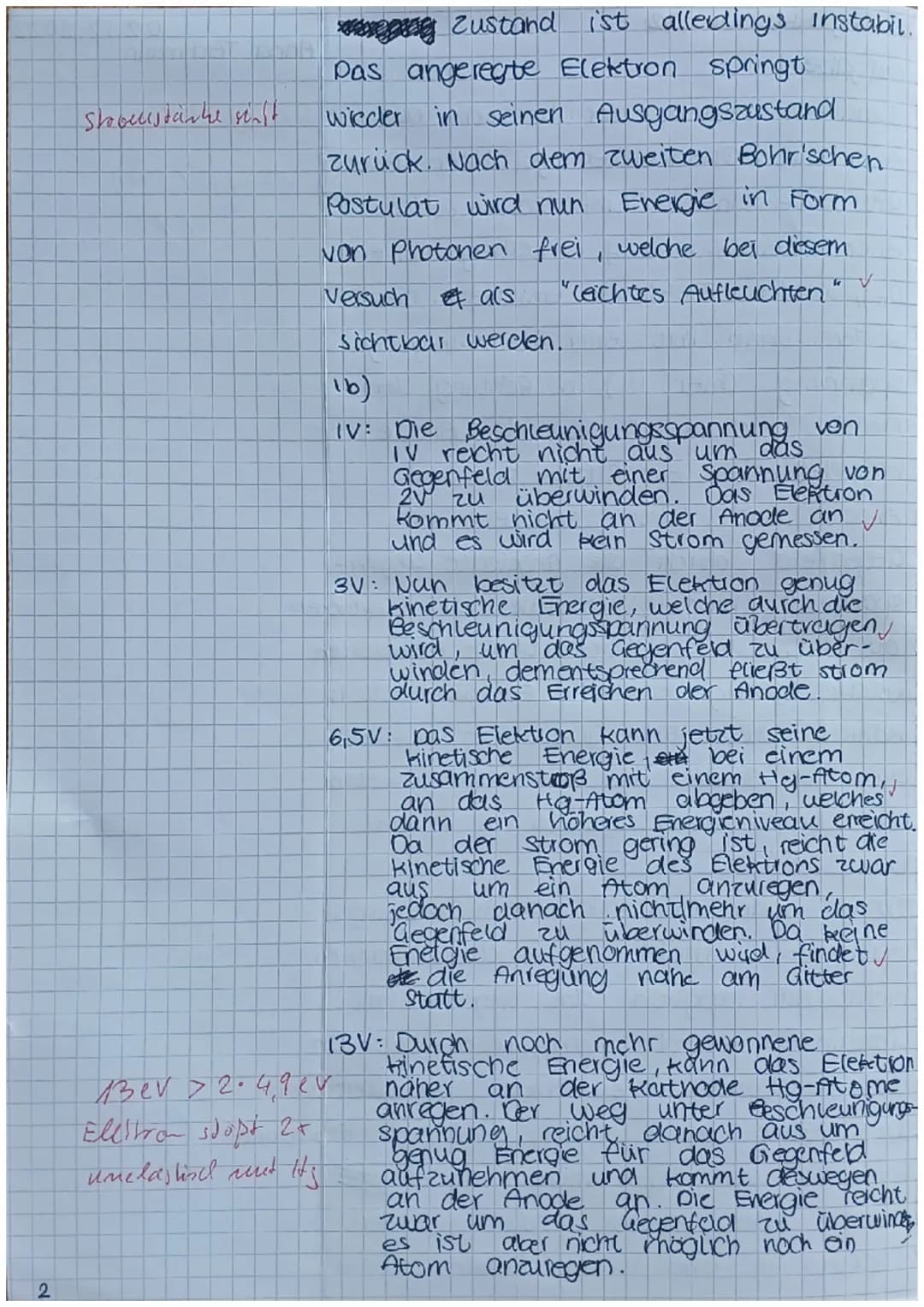Zweite Physik-Klausur GK Q2
Name:......
Aufgabe 1: Franck-Hertz-Versuch (21 Punkte)
Mit Hilfe des Franck-Hertz-Versuchs konnten wesentliche 