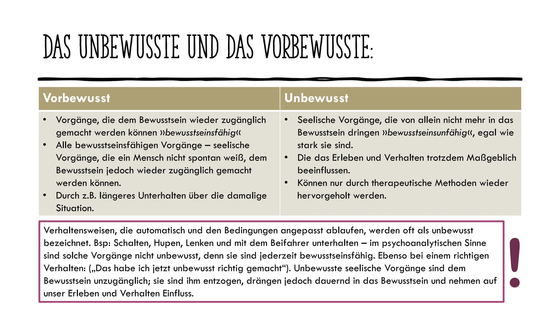 PSYCHOANALYSE:
DAS SCHICHTENMODELL
(Eisbergmodell): DAS EISBERGMODELL:
Das Eisbergmodell nach Sigmund
Freud beschreibt unsere
Persönlichkeit