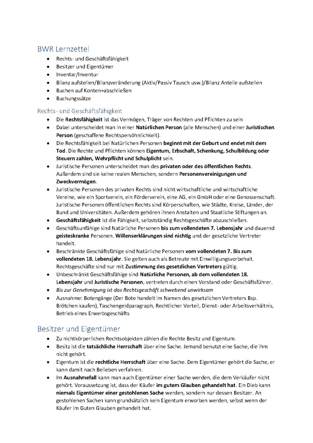 BWR Grundlagen EF