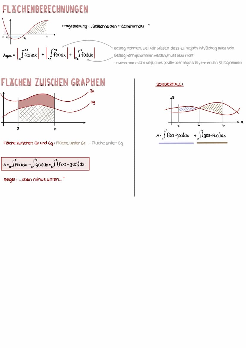 Schreibweise
a
b
Sprechweise das Integral von a bis b von f(x) dx
GERICHTETE FLÄCHEN
Gf
X
Kurz
Gf
X
Gf
Gf
A = f(x) dx-Integrationskalkül (= 