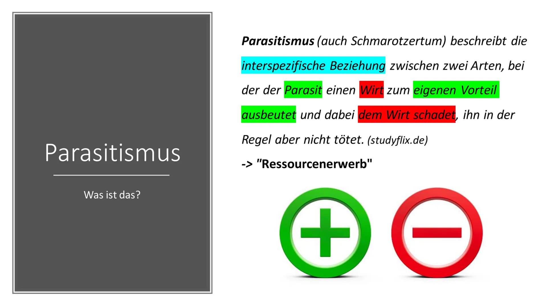 Parasitismus
am Beispiel
Malaria Gliederung
Definition Parasitismus
Arten Parasitismus
Malaria - allegemeine Informationen
Malaria - Krankhe