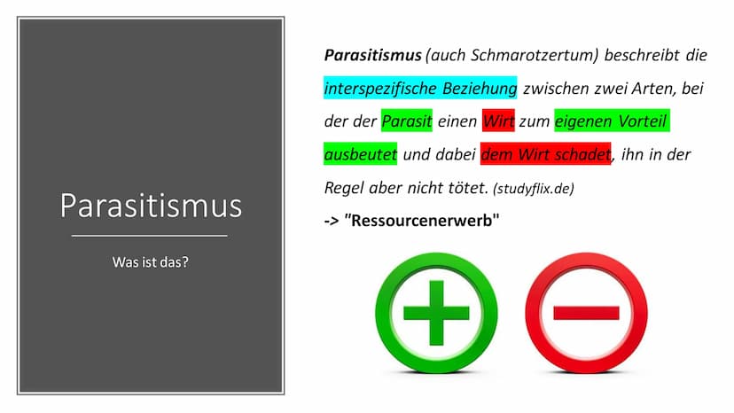Parasitismus
am Beispiel
Malaria Gliederung
Definition Parasitismus
Arten Parasitismus
Malaria - allegemeine Informationen
Malaria - Krankhe