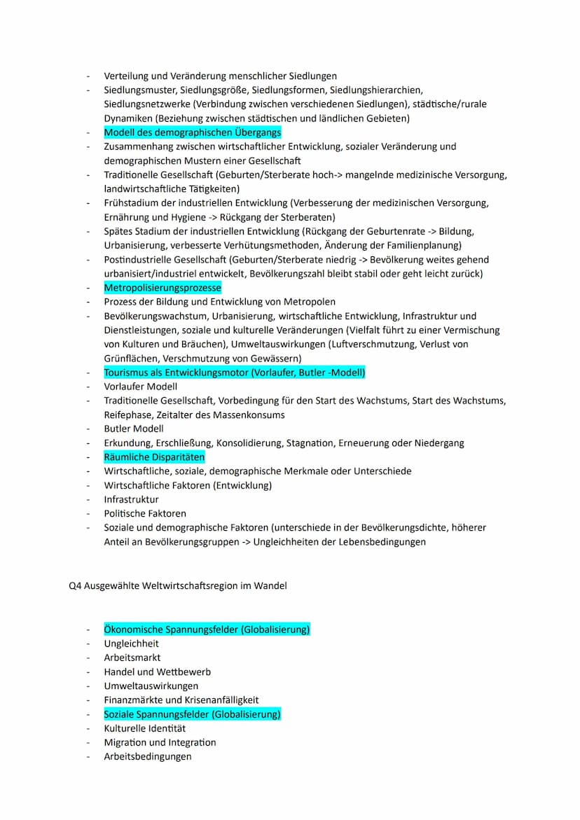 Erdkunde Leistungskurs Vorbereitung
Themen:
Raumorientierung
Raumanalyse
Raumverständnis
Raumbewertung
Siedlungsentwicklung und Raumplanung 