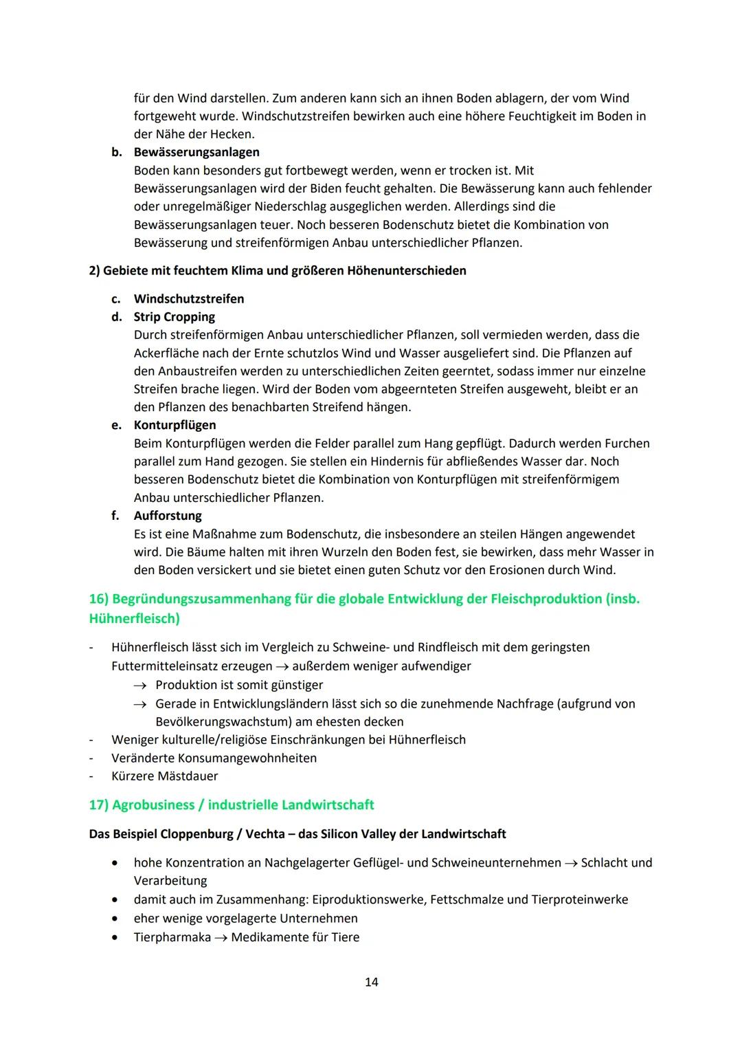 Inhaltsfeld 3: Landwirtschaft
1) Allgemein
1.1) Geofaktoren
Boden (lateritische Böden = nährstoffarm)
Vegetation (welche Pflanzen wachsen do