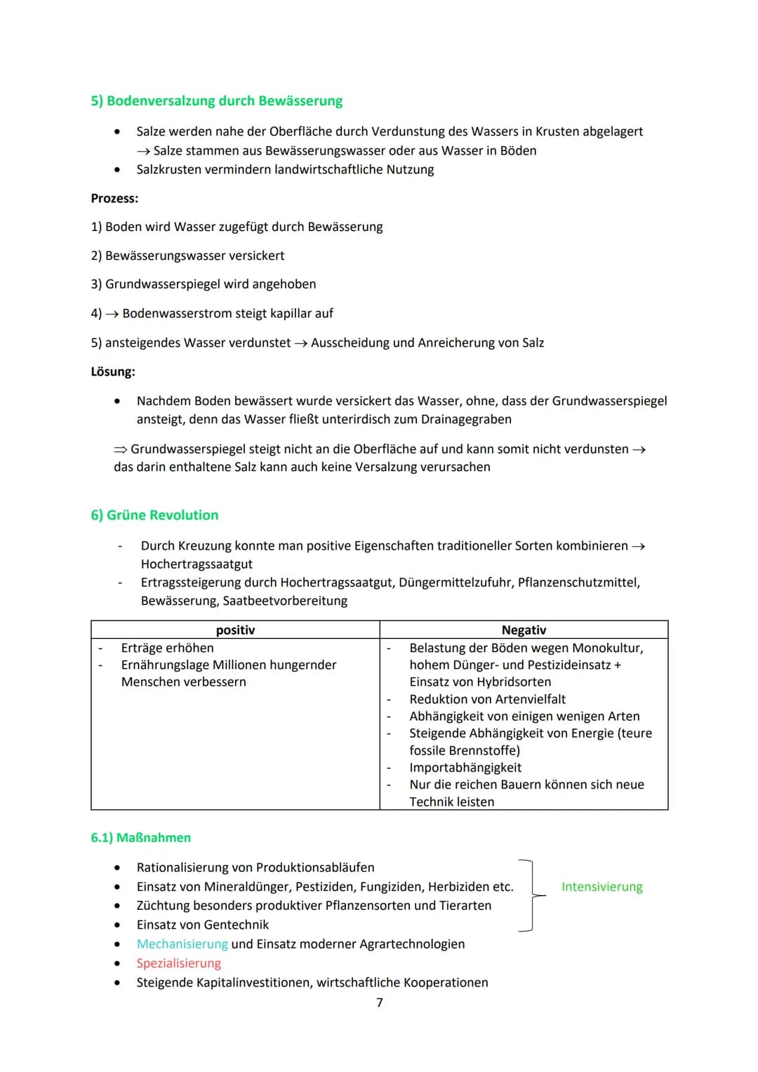 Inhaltsfeld 3: Landwirtschaft
1) Allgemein
1.1) Geofaktoren
Boden (lateritische Böden = nährstoffarm)
Vegetation (welche Pflanzen wachsen do