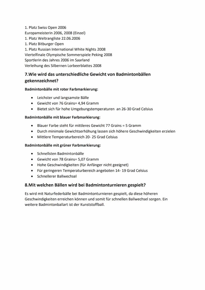 Sporttheorie - Badminton
Belegarbeit
1.Beschreiben Sie die Entwicklungsgeschichte des Badmintonsports.
Dem Badminton ähnliche Rückschlagspie