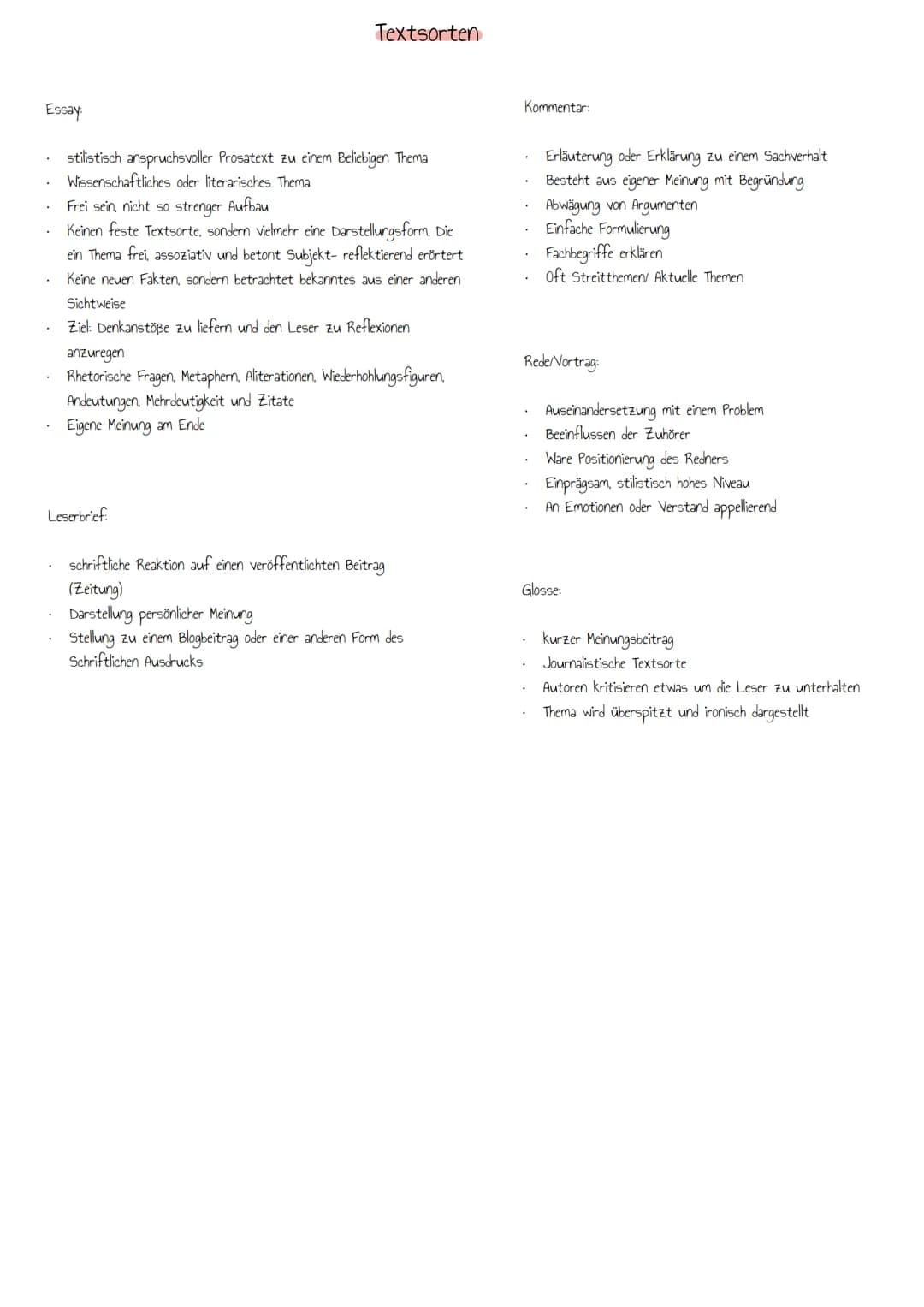 Merkmale:
kommunikative Situation (Ausgangssituation, Adressatenbezug.
Zieltext, kommunikatives Ziel)
Lebensweltbezug (Ausrichtung an alltag