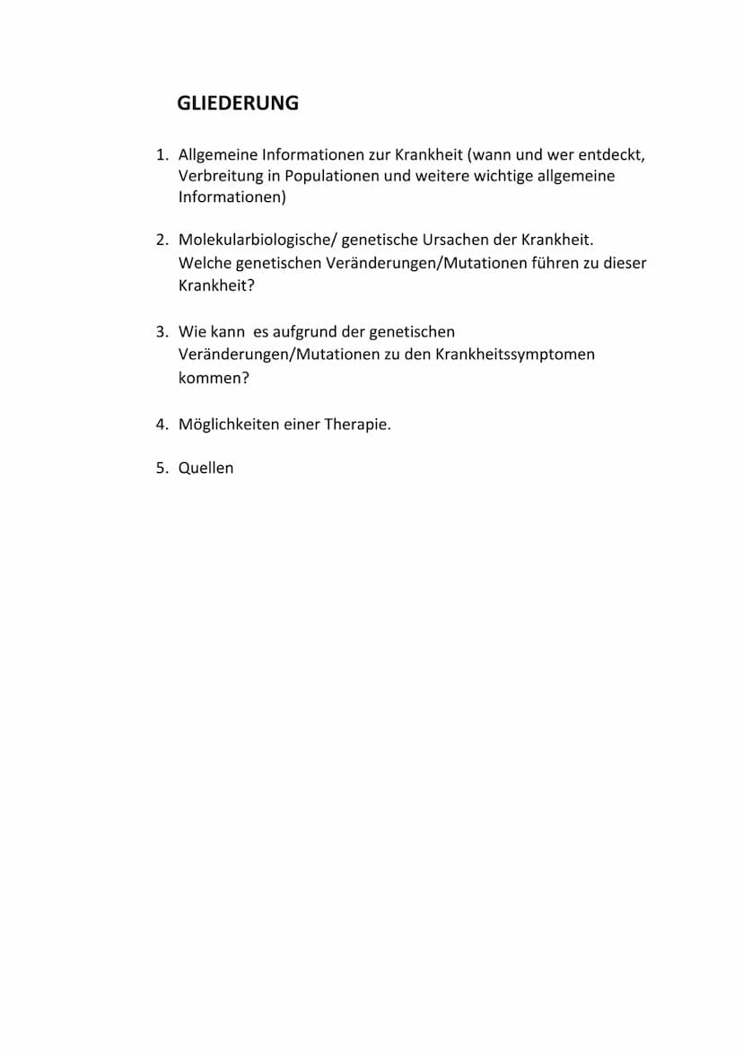 3. Wie kann es aufgrund der genetischen
Veränderungen/Mutationen
kommen?
zu den Krankheitssymptomen
Direkte gesundheitliche Schäden treten d