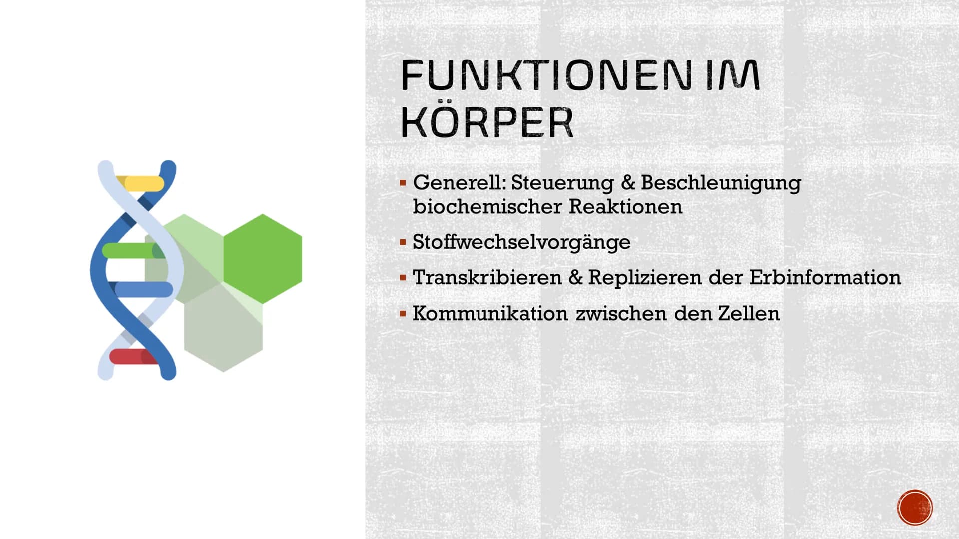 ENZYME
IN DER
MEDIZIN AGENDA
▪ Allgemeines
Entwicklung
Funktionen im Körper
▪ Anwendungsgebiete
Verabreichung
Konkrete Beispiele
■
■
■
■
■
I