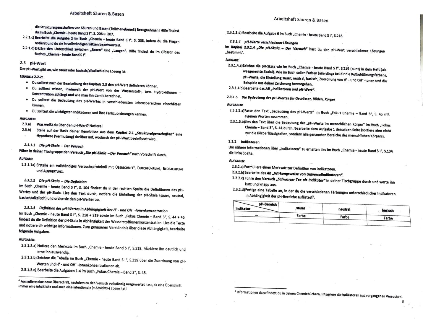 2.2.1.c) Bearbeite die Aufgabe 2 im Buch ,Chemie - heute Band S I", S. 205, Indem du die Fragen
notierst und du sie in vollständigen Sätzen 