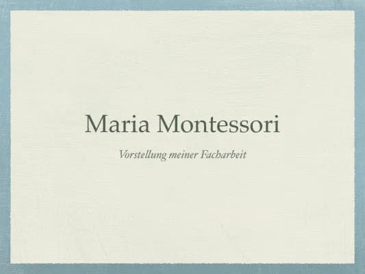 Know Maria Montessori  thumbnail