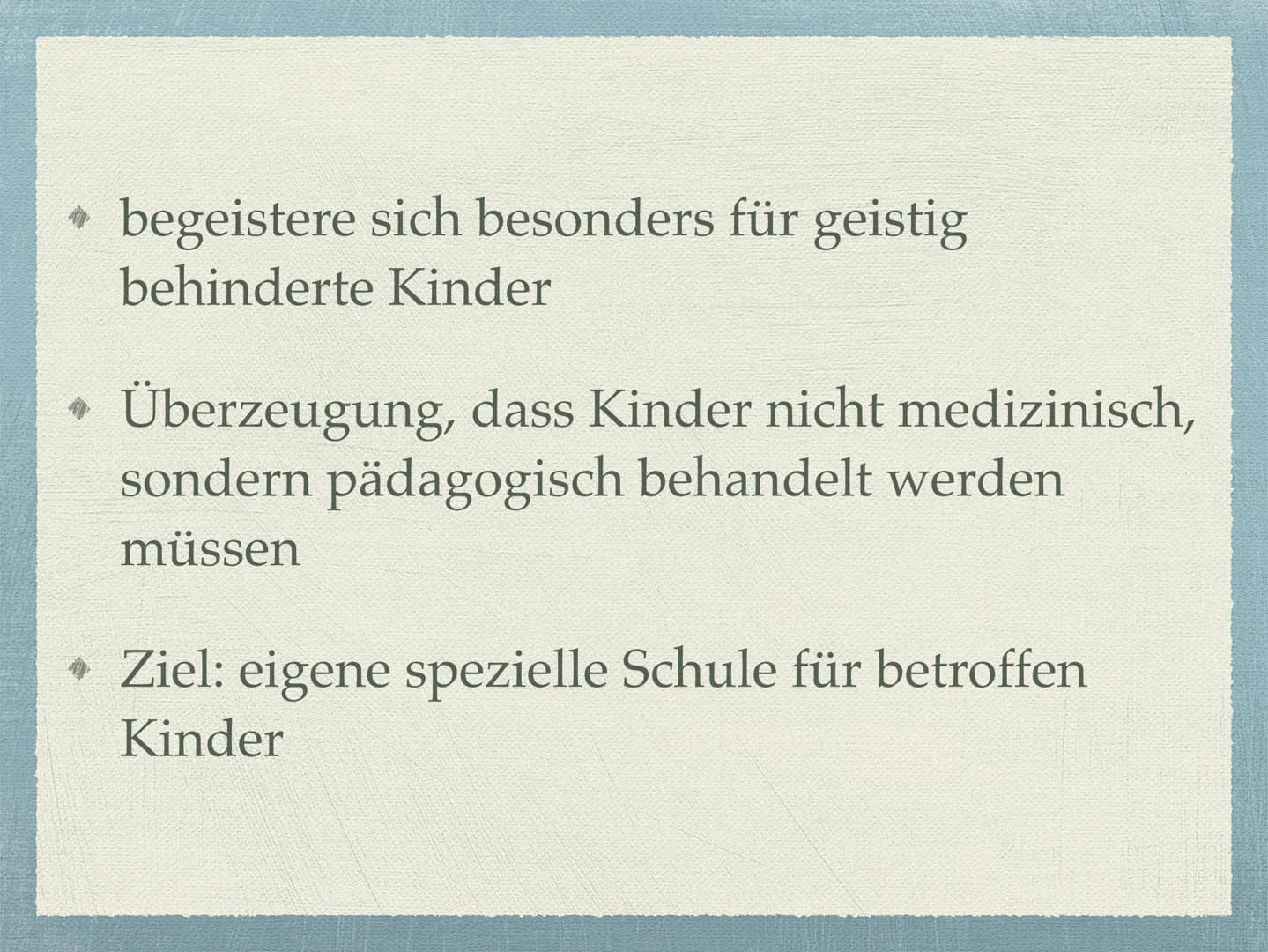 Maria Montessori
Vorstellung meiner Facharbeit 250404
Inhaltsverzeichnis
Die Person Maria Montessori
* Vorstellung vom Kind
Reformpädagogisc