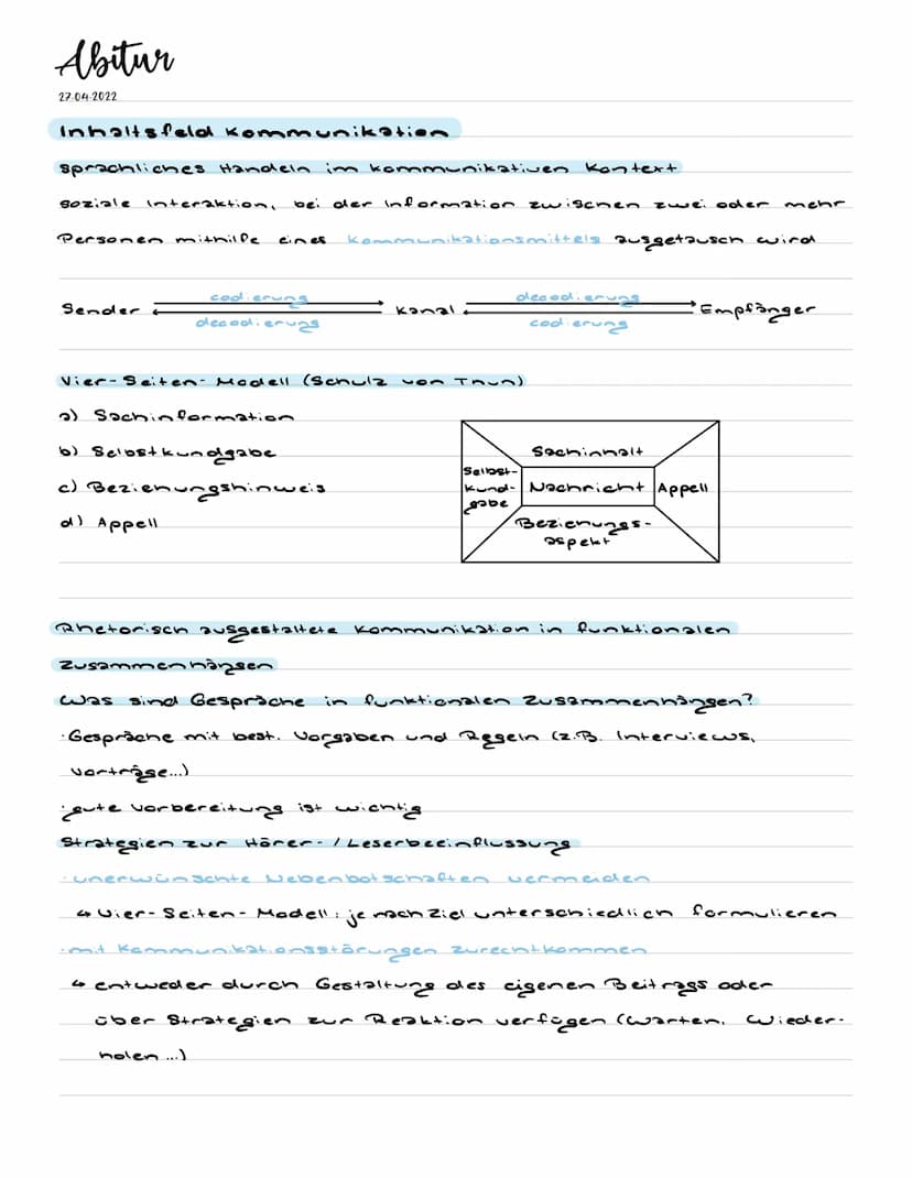 Abitur
27-04-2022
Inhaltsfeld Sprache
Spracherwerbsmodelle
Interaktionismus.
wechselseitige Kommunikation
gemeinsames Handeln.
∙Anpassung an