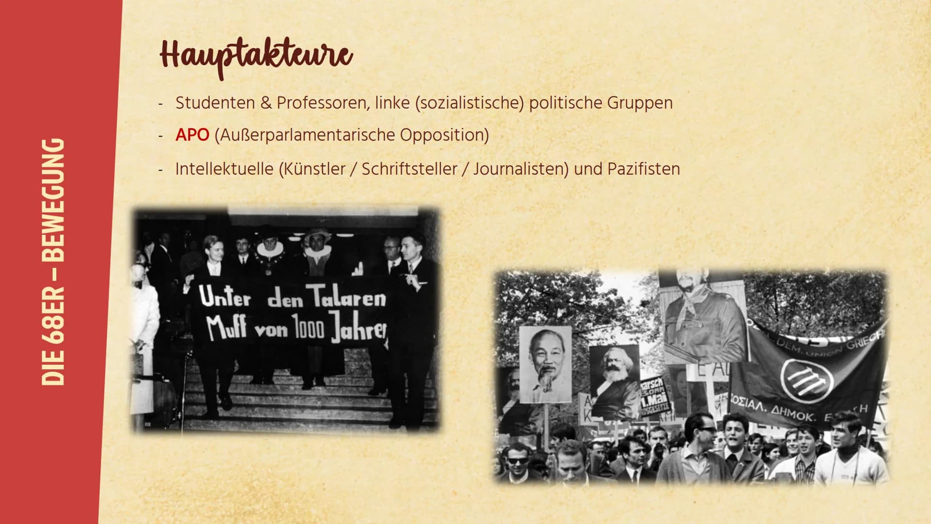 Jo+
68er Bewegung
- Außerparlamentarische
Opposition -
.. RAF... 01 Spiegelaffäre
Gliederung
des Vortrags
→ 1962
02 68er-Bewegung
→ Hauptakt