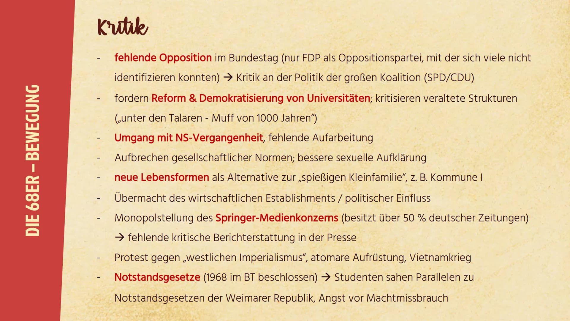 Jo+
68er Bewegung
- Außerparlamentarische
Opposition -
.. RAF... 01 Spiegelaffäre
Gliederung
des Vortrags
→ 1962
02 68er-Bewegung
→ Hauptakt
