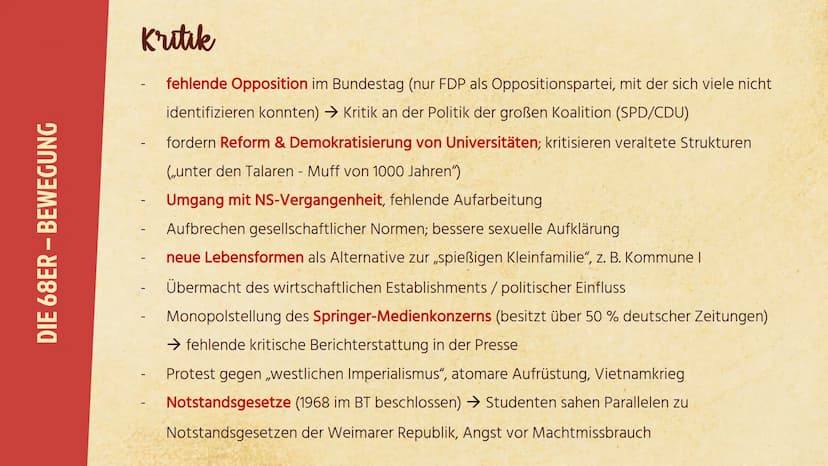 Jo+
68er Bewegung
- Außerparlamentarische
Opposition -
.. RAF... 01 Spiegelaffäre
Gliederung
des Vortrags
→ 1962
02 68er-Bewegung
→ Hauptakt