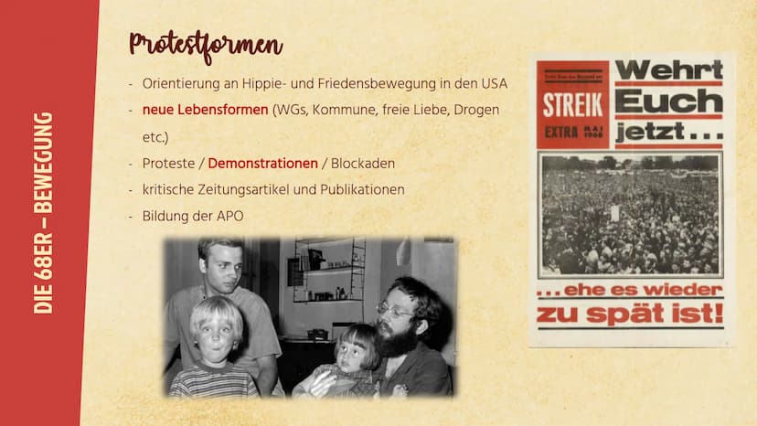 Jo+
68er Bewegung
- Außerparlamentarische
Opposition -
.. RAF... 01 Spiegelaffäre
Gliederung
des Vortrags
→ 1962
02 68er-Bewegung
→ Hauptakt